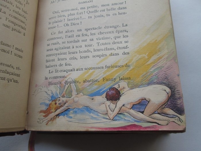 Alcide Baron de M*** [Musset] - Gamiani ou deux nuits d'exces [Avec 12 aquarelles érotiques originales] - 1896