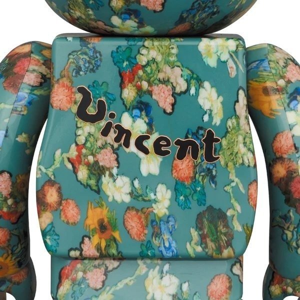 Medicom Toy Be@rbrick - 400%  100% Bearbrick set - Vincent Van Gogh (50th Anniversary - Floral Pattern)