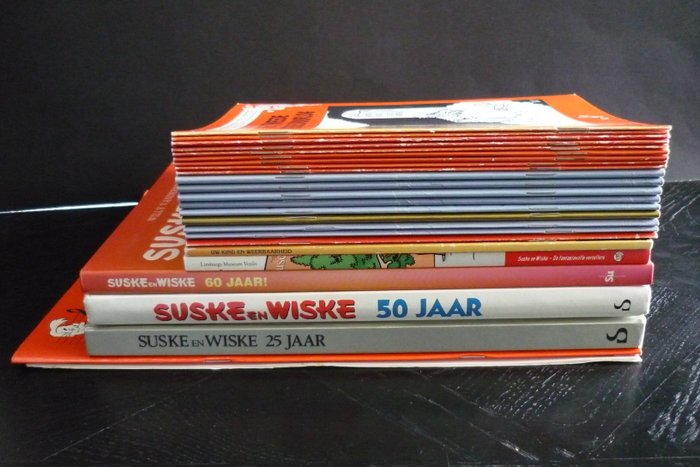 Suske en Wiske Drie jubileum-uitgaven, de Vandersteen-collectie - en uitgaven van de Fameuze Fanclub - 25 Album - Første udgave - 1973/2013