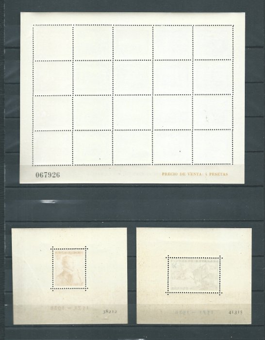 Spanien 1938 - Lepanto + hær og flåde - Edifil nº 862/63 + 849.