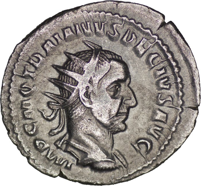 Romarriket. Trajan Decius (AD 249-251). Antoninianus R/ Abundantia  (Ingen mindstepris)