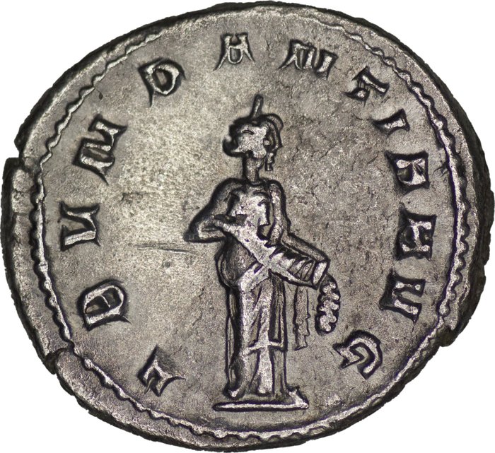 Romarriket. Trajan Decius (AD 249-251). Antoninianus R/ Abundantia  (Ingen mindstepris)