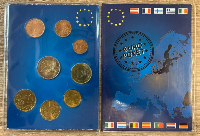 Monaco. Series 1 Cent - 2 Euro 2001  (Ingen mindstepris)