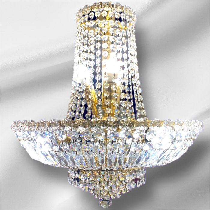 Elegante  Lámpara de Diseño - Loftslampe - Bronze - Swarovski-krystaller - 06 lyspærer