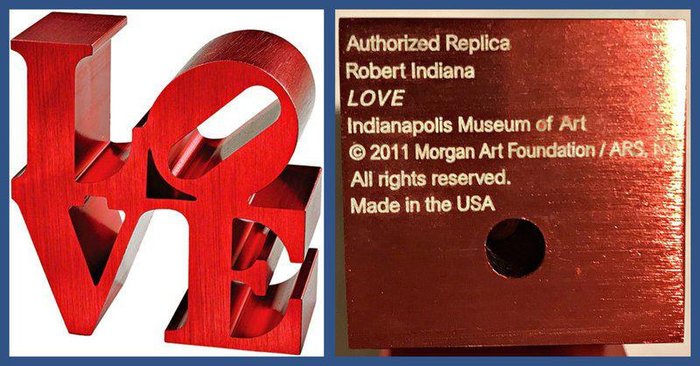 Robert Indiana (1928-2018) - LOVE  sculpture RED,  the  ultimate Love GIFT! authorized by Foundation, incl. official Museum