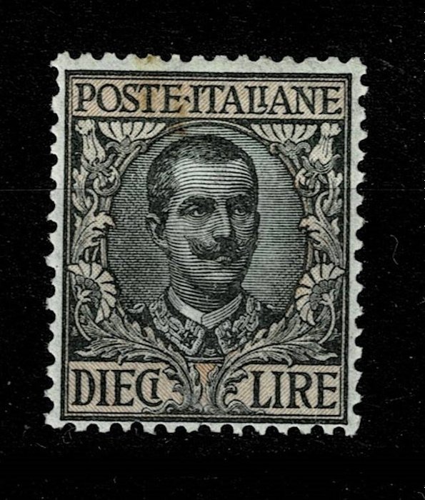 Italien Kongerige 1910 - 10 lire type fra 1901 Mnh fremragende centrering - Sassone nr 91