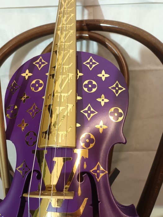 fppopart - Louis Vuitton Violon 60 cm MAUVE LAKERS EDITION