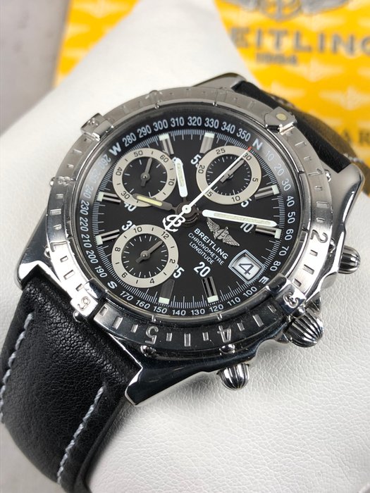 Breitling - Longitude GMT Chronograph Automatic - Ingen mindstepris - A20348 - Mænd - 2000-2010