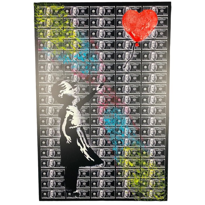 AmsterdamArts - Banksy follow your dreams Dollar 3D