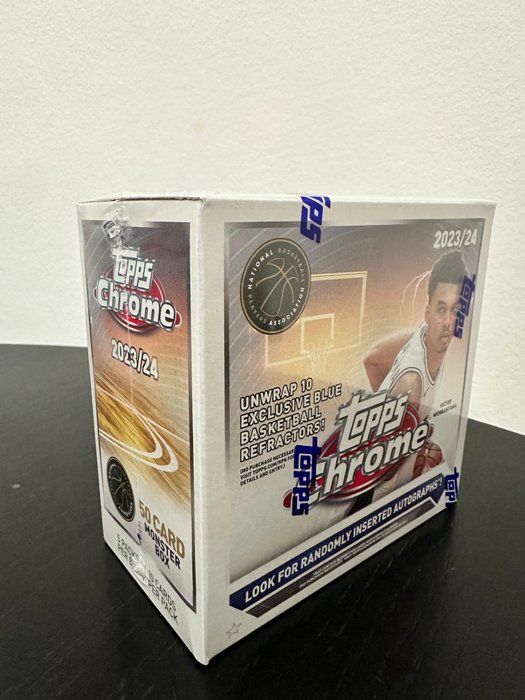 2023/24 Topps Chrome NBA Monster Box 50 cards - 1 Sealed box - Næsten så god som ny (NM)