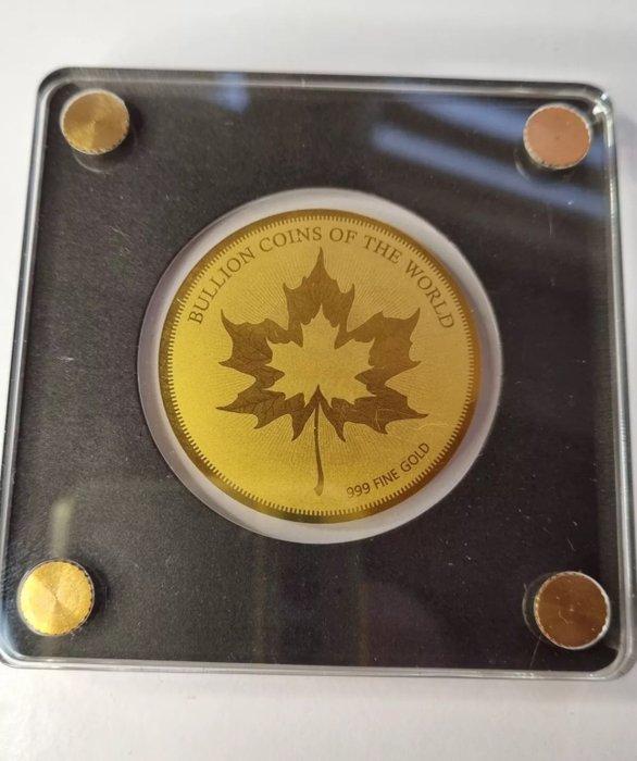 Tchad. 5000 Francs 2020 Maple Leaf, 1/200 Oz (.999)  (Ingen mindstepris)