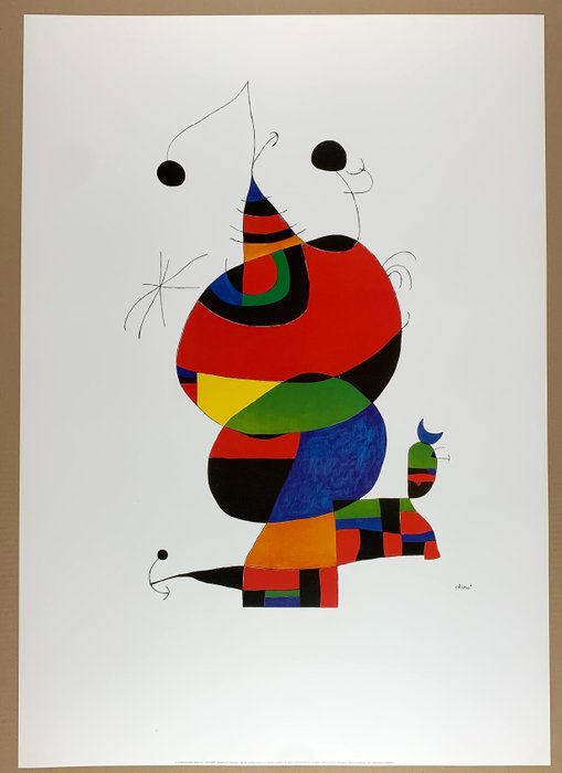 Joan Miro (1893-1983) - (after) - Hommage a Picasso