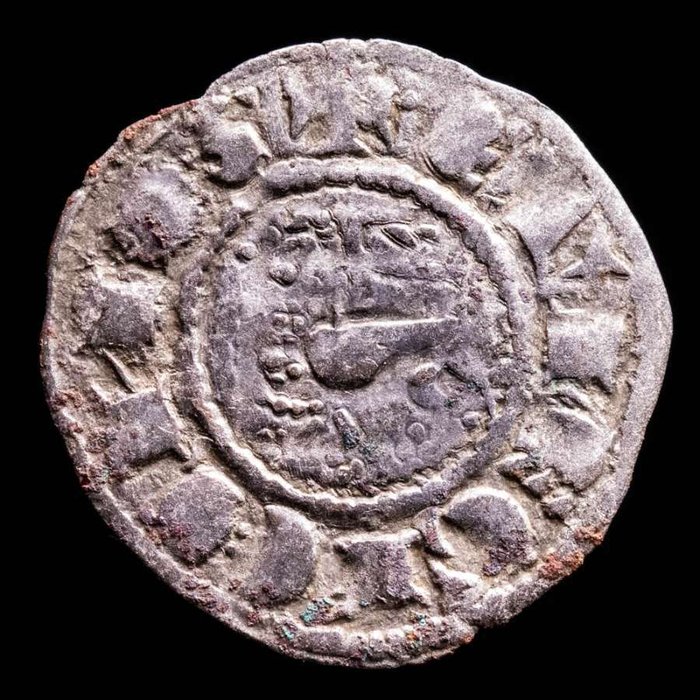 Spanien. Fernando IV (1295-1312).. Pepion acuñado en la ceca de Burgos "B"  bajo el castillo. 1295-1312.  (Ingen mindstepris)