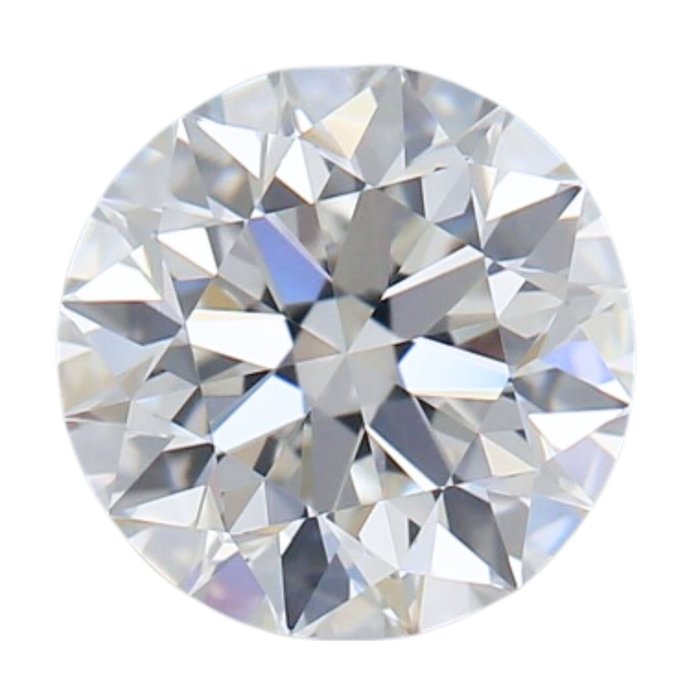 1 pcs Diamant  (Natur)  - 1.00 ct - Rund - D (farveløs) - VVS2 - Gemological Institute of America (GIA)