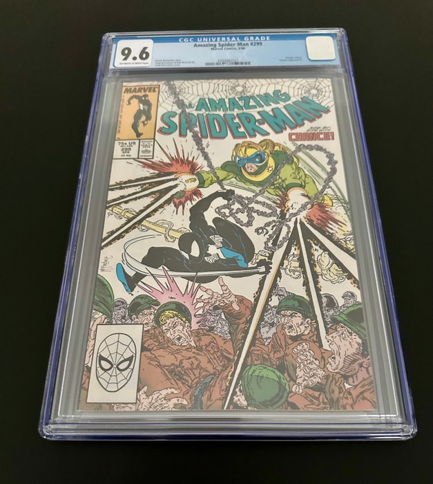 Amazing Spider-Man #299 - Actual 1st Appearance / Cameo of Venom - 1 Graded comic - 1988 - CGC 9.6