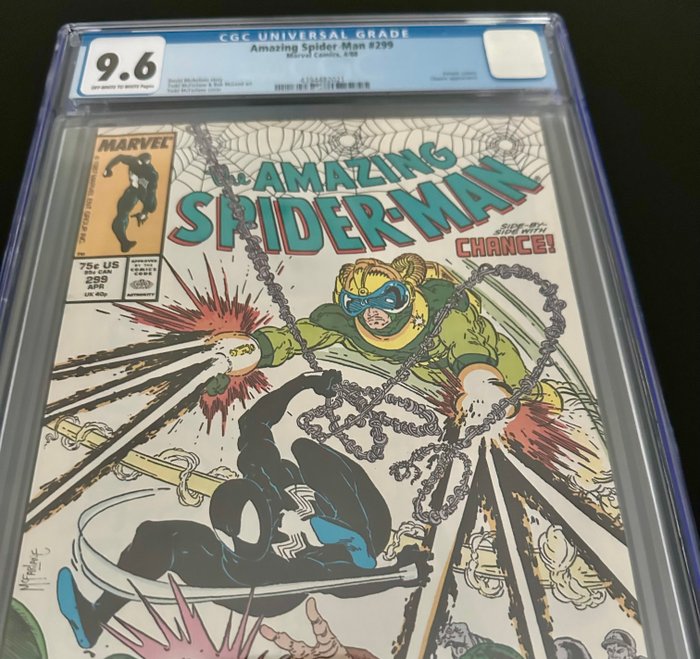 Amazing Spider-Man #299 - Actual 1st Appearance / Cameo of Venom - 1 Graded comic - 1988 - CGC 9.6