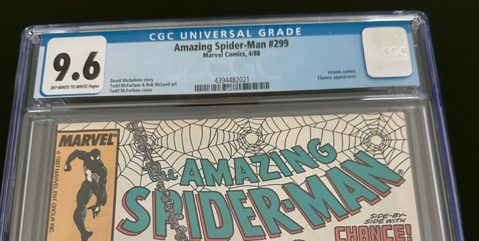 Amazing Spider-Man #299 - Actual 1st Appearance / Cameo of Venom - 1 Graded comic - 1988 - CGC 9.6