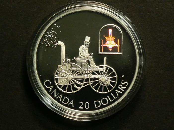 Canada. 20 Dollars 2000 " H.S.Taylor Steam Buggy Car", 1 Oz  (Ingen mindstepris)