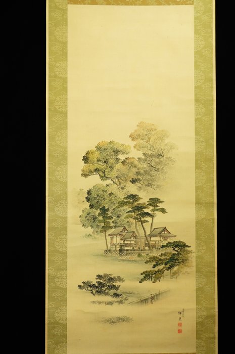 Landscape - ca 1900-20s (Meiji / Taisho) - Shoei 祥英 - Japan  (Ingen mindstepris)