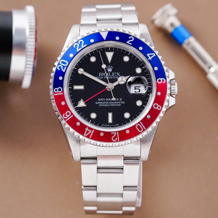 Rolex - GMT-Master II Pepsi - 16710 - Mænd - 2000-2010