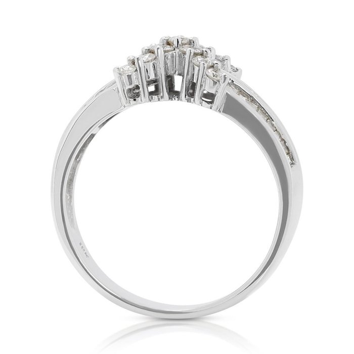 Ring - 18 kraat Hvidguld -  0.79ct. tw. Diamant (Natur)  - Diamant