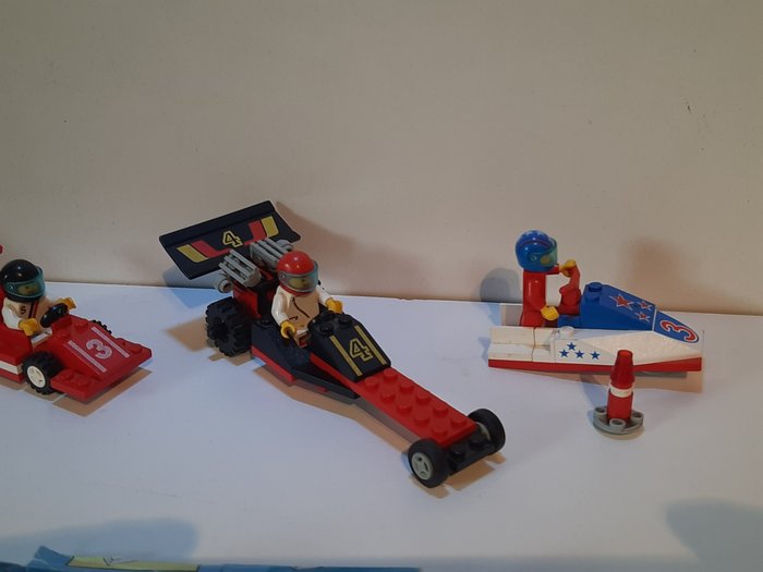 Lego - System - 6509+6526+6517+6506 - Red Racer+ Red Line Racer+ Water Jet+ Precinct Cruiser