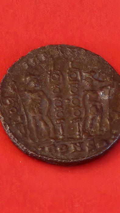 Romarriket Constantine II (AD 337-340) Nummus GLORIA EXERCTITVS - Siscia  (Ingen mindstepris)