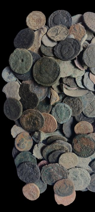 Romarriket. Lot of 100 Æ coins (3rd-5th century AD)  (Ingen mindstepris)