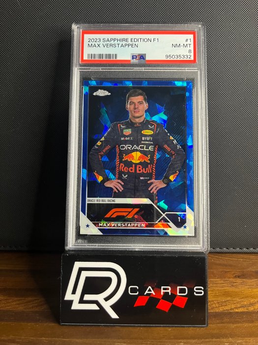 2022 Topps F1 Chrome Sapphire Max Verstappen #1 Portrait PSA 8 - 1 Graded card