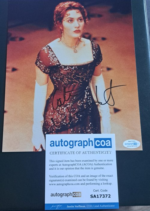 Titanic - Kate Winslet (Rose) - Signed in Person - with Autograph COA - No Reserve!