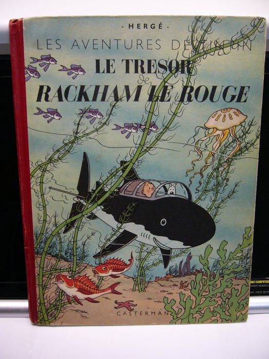 Tintin T12 - Le Trésor de Rackham le Rouge - B2 - C - 1 Album - Genoptryk - 1948