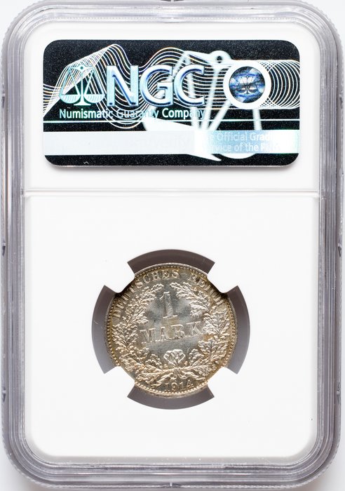 Tyskland. Wilhelm II. 1 Mark 1914 / A - NGC MS 63