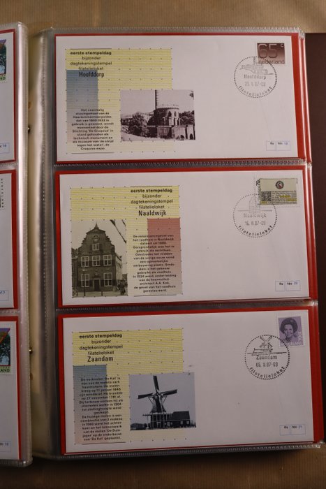 Holland 1986/1991 - Komplet samling af Filateli-tæller FDC'er + Filateli-jubilæum - 1-207 + 1-40