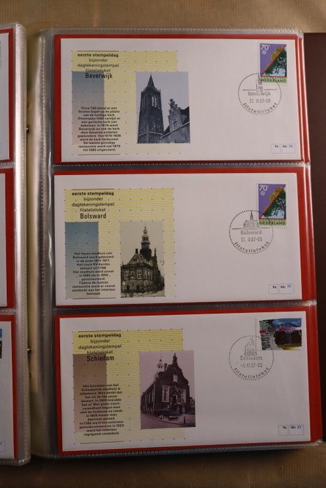 Holland 1986/1991 - Komplet samling af Filateli-tæller FDC'er + Filateli-jubilæum - 1-207 + 1-40