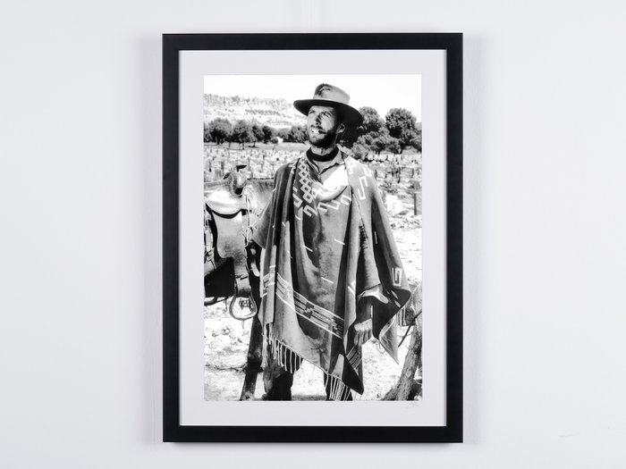 For A Few Dollars More (1965) -Clint Eastwood - Fine Art Photography - Luxury Wooden Framed 70X50 cm - Limited Edition Nr 03 of 20 - Serial ID 15769 - Original Certificate (COA), Hologram Logo Editor and QR Code - 100% New items.