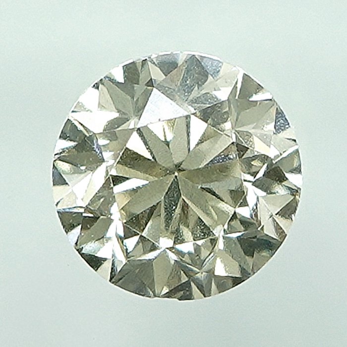 1 pcs Diamant  (Naturfarvet)  - 0.40 ct - Very light Grålig Gul - SI1 - Gem Report Antwerp (GRA)