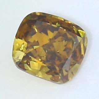 1 pcs Diamant  (Natur)  - 0.55 ct - Pude - SI1 - International Gemological Institute (IGI) - Fancy brun gul diamant