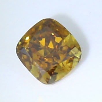 1 pcs Diamant  (Natur)  - 0.55 ct - Pude - SI1 - International Gemological Institute (IGI) - Fancy brun gul diamant