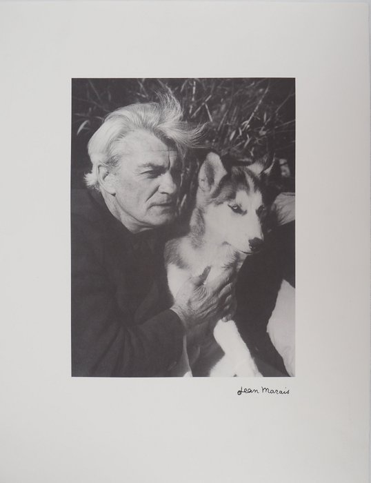 Jean Marais (1913-1998) - Autoportrait au Husky