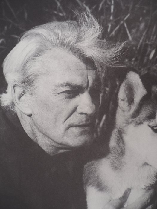 Jean Marais (1913-1998) - Autoportrait au Husky