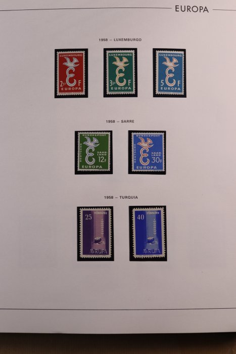 Europa CEPT 1956/1974 - Komplet samling i Edifil Luxe preprint album