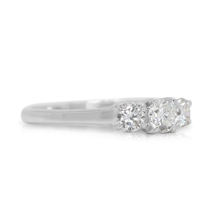 Ring - 18 kraat Hvidguld -  0.43ct. tw. Diamant (Natur)