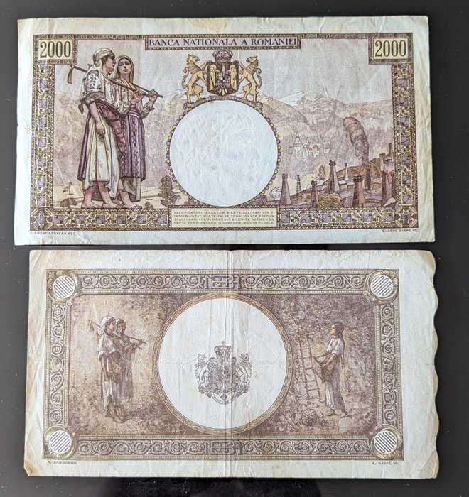 Rumænien. - 8 banknotes - various dates  (Ingen mindstepris)