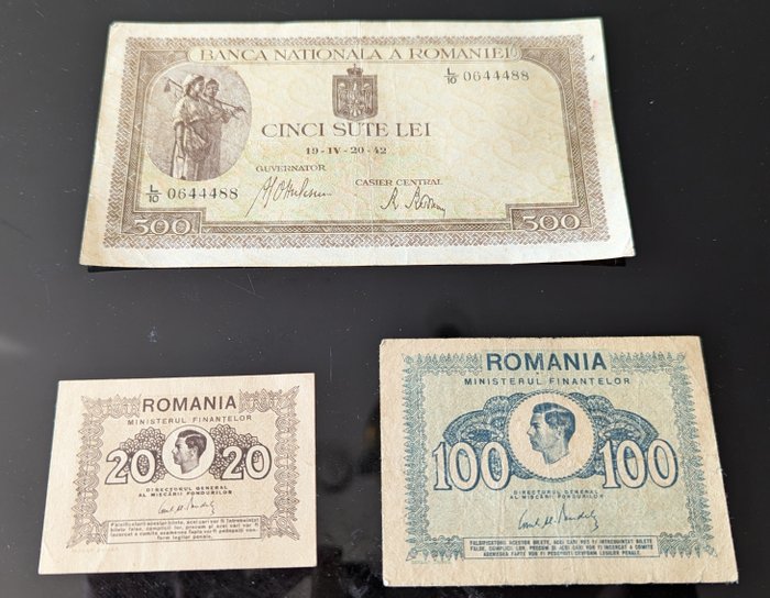 Rumænien. - 8 banknotes - various dates  (Ingen mindstepris)