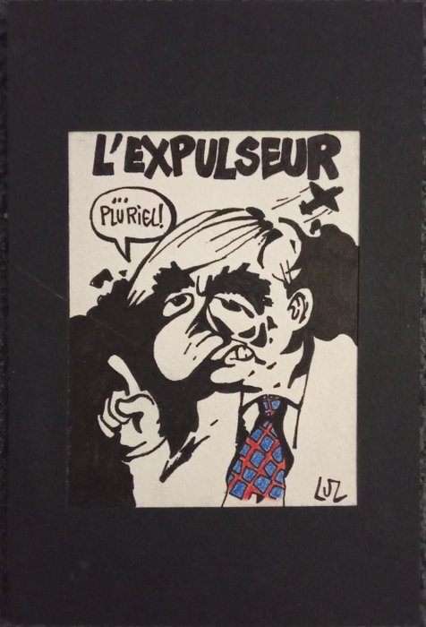 Luz - 1 Original drawing - Charlie Hebdo - L'Expulseur - 1998