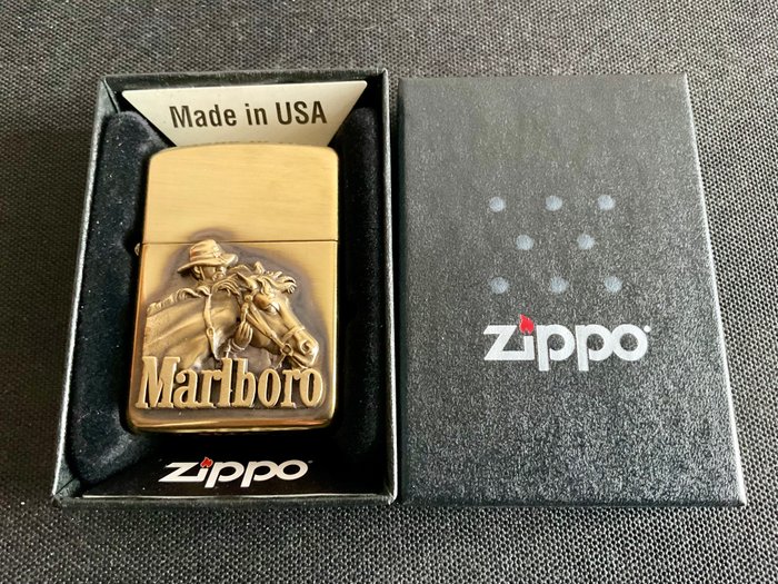 Zippo - Marlboro - Lommelighter - Messing