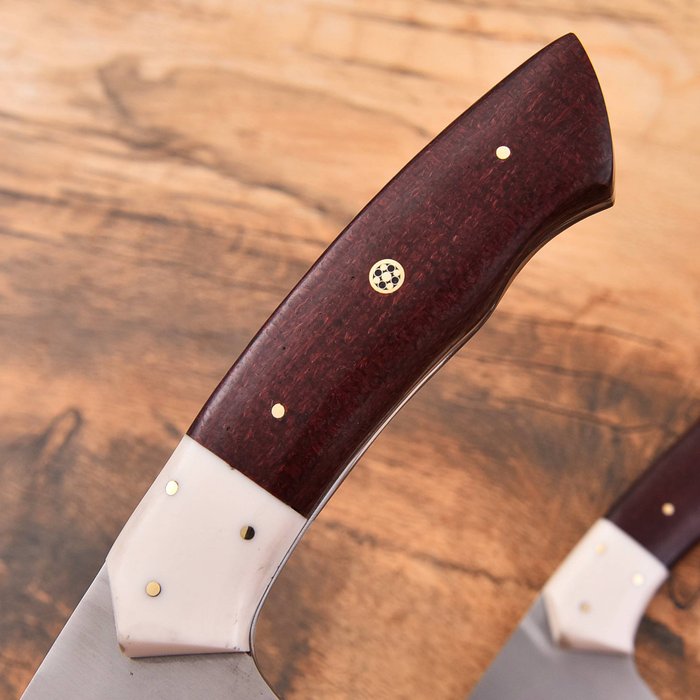 Køkkenkniv - Chef's knife - Harpiks og Micarta plade, Stål - Nordamerika