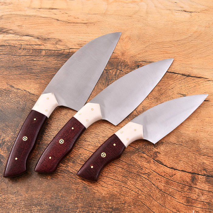 Køkkenkniv - Chef's knife - Harpiks og Micarta plade, Stål - Nordamerika