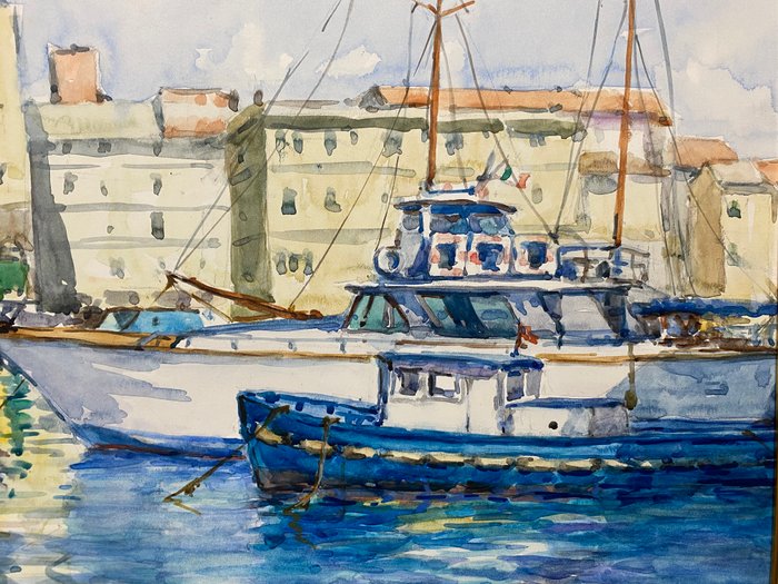 Guido Hanset (1910-1992) - Savona: il porto vecchio