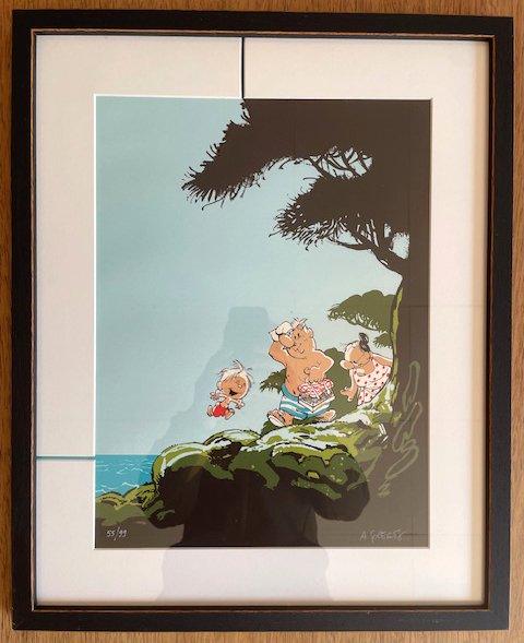 Geerts André - 1 Silkscreen - Jojo à la plage - 2003